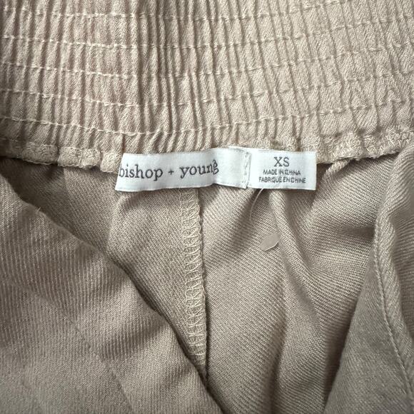 Bishop + Young High Waisted Tan Shorts - Picture 3 of 3